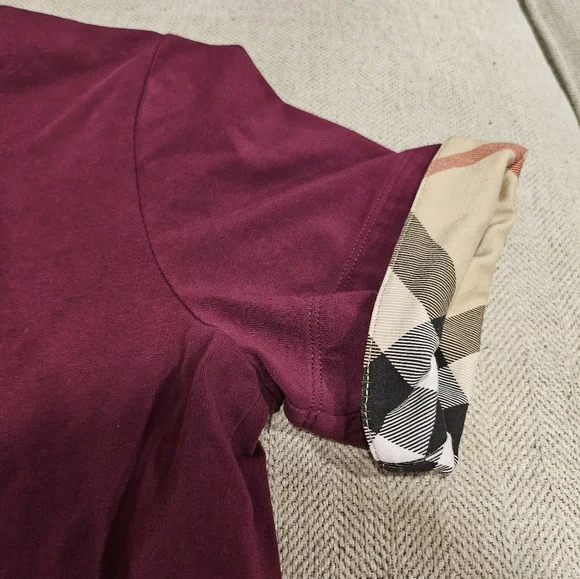 Authentic Burberry short sleeve shirt women's Medium